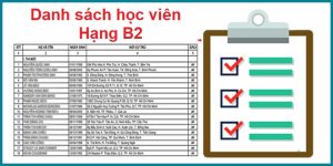 Danh sách học viên khóa học Ôtô B2 tại Trường Dạy Lái Xe Thái Sơn